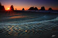 B154 Sunset Shi Shi Beach, Olympic National Park, Washington