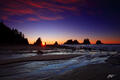 B156 Sunset Shi Shi Beach, Olympic National Park, Washington