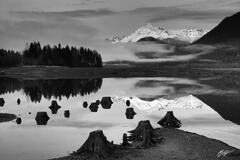 B026 Mt Shuksan Reflected in Baker Lake, Washington  print