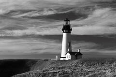 B047 Yaquina Head Lighthouse, Oregon Coast  print