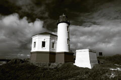 B048 Coquille Lighthouse in Bandon, Oregon print