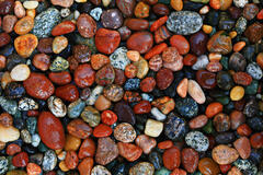 B164 Colorful Rocks, Washington Park Beach, Anacortes, Washington print