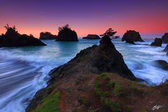 B175 Sunrise from Secret Beach, Oregon Coast print