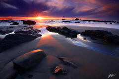 B214 Sunset Rialto Beach, Olympic National Park, Washington print