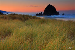 B265 Sunrise and Haystack Rock, Cannon Beach, Oregon  print