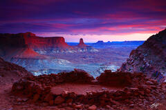 D136 Sunset False Kiva, Canyonlands National Park, Utah print