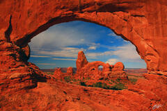 D211 North Window and Turret Arch, Arches National Park, Utah print