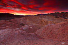 D229 Sunrise Zabriskie Point, Death Valley National Park, California print