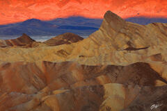 D230 Sunrise Manly Beacon, Death Valley, California  print