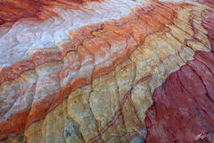 D281 Colorful Sandstone Swirl, Valley of Fire, Nevada print