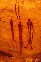 D315 Thou Shalt Follow Petroglyph, Wild Horse Canyon, Utah print