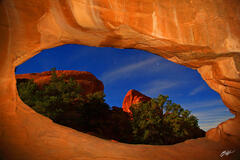D321 Night Scene, Double O Arch, Arches National Park, Utah print