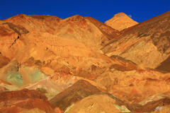 D368 Moonrise and Artists Palette, Death Valley, California print