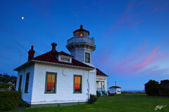 L005 Sunset Mukilteo Lighthouse, Washington print