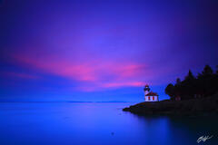 L011 Sunrise Lime Kiln Lighthouse, San Juan Island, Washington print