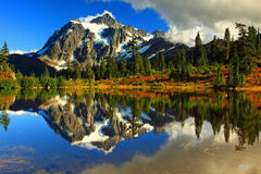 M264 Mt Shuksan Reflected in Picture Lake, Washington  print