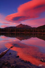 M406 Crazy Cloud Sunset Sparks Lake, Oregon print