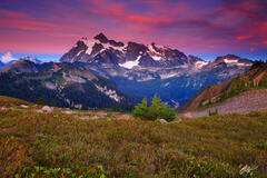 M493 Sunset Mt Shuksan, North Cascades, Washington print