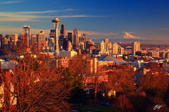 U002 Seattle Skyline, Kerry Park, Seattle Washington print