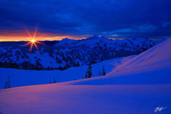 W104 Winter Sunrise over the Tatoosh Range, Washington print