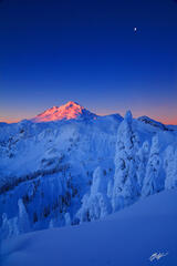 W119 Winter Sunrise Mt Baker, Washington print