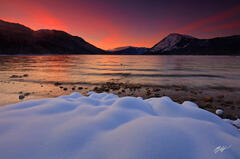 W162 Sunset from Lake Wenatchee in Washington print