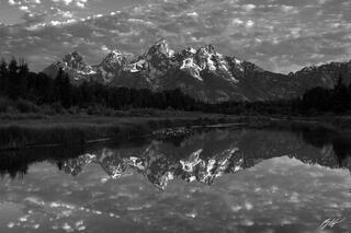 B083 Grand Teton Reflected in a Beaver Pond, Wyoming