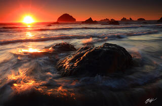 Sunset Face Rock, Bandon Oregon