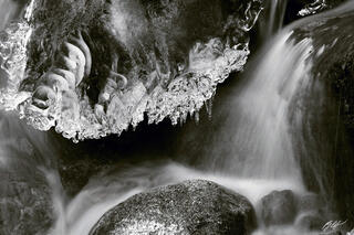 B272 Ice in Small Falls, Wallace Falls State Park, Washington 