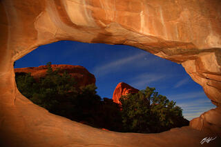 D213 Super Moon Glow, Double O Arch, Arches National Park, Utah