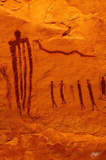 D314 Thou Shalt Follow Petroglyph, Wild Horse Canyon, Utah
