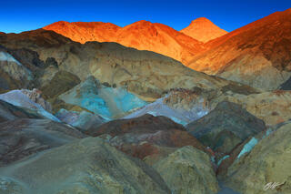 D361 Last Light on Artists Palette, Death Valley, California
