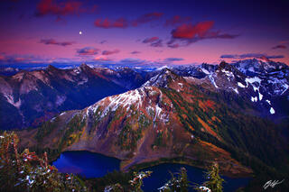 M320 Sunset Twin Lake and North Cascades, Washington