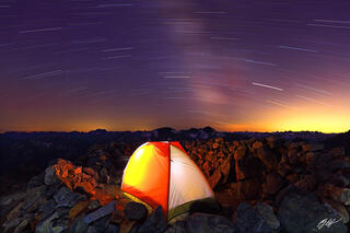 M459 Star Trail and Camp, North Cascades, Washington 