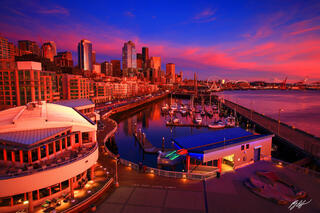 U006 Sunset Seattle Waterfront, Washington