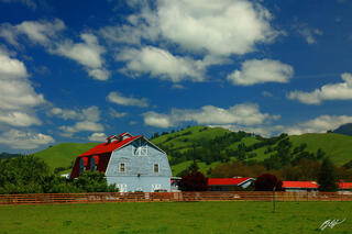 U048 Cool Clouds and Farm, Roseberg, Oregon 