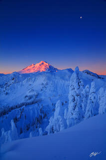W119 Winter Sunrise Mt Baker, Washington