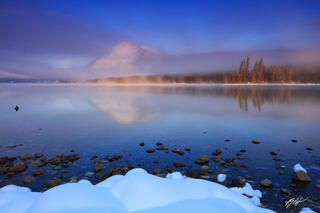W163 Foggy Morning Reflections, Lake Wenatchee, Washington