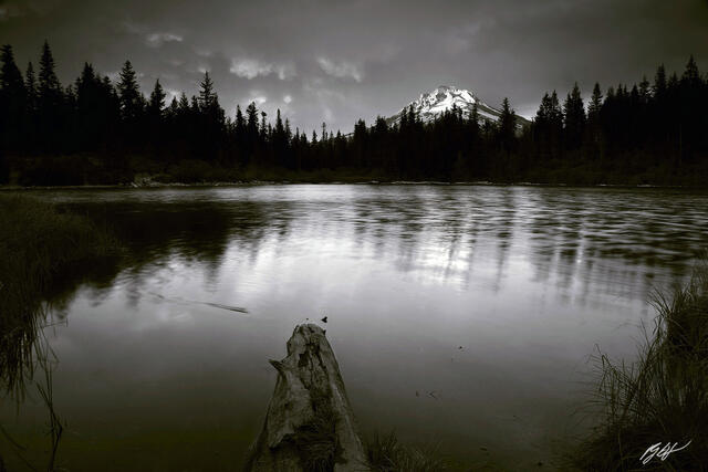 B052 Mirror Lake and Mt Hood, Oregon  print