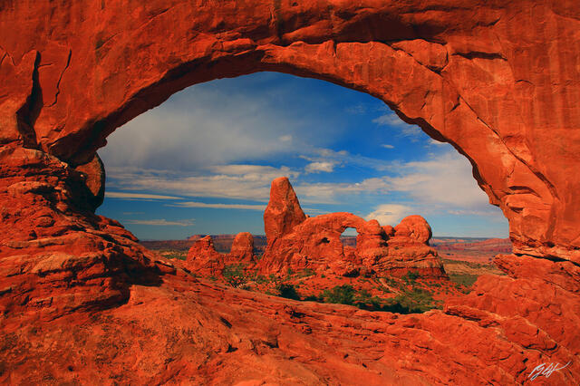 D211 North Window and Turret Arch, Arches National Park, Utah print
