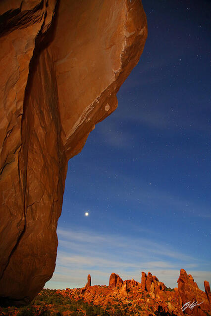 D214 Super Moon Glow in the Desert, Arches National Park, Utah print