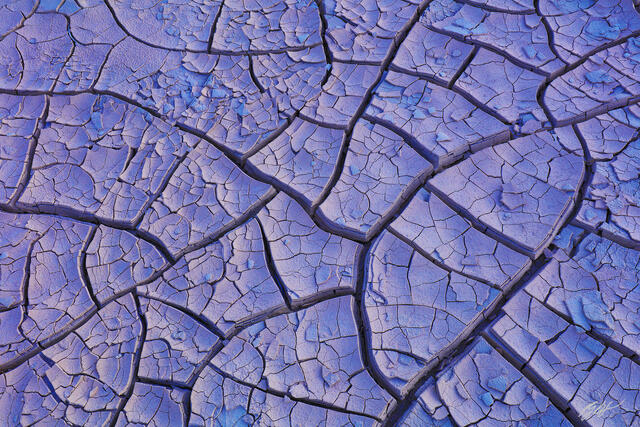 D287 Mud Tiles in Death Valley National Park, California print