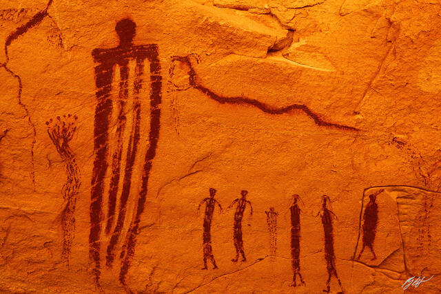 D313 Thou Shalt Follow, Petroglyph Wild Horse Canyon, Utah print