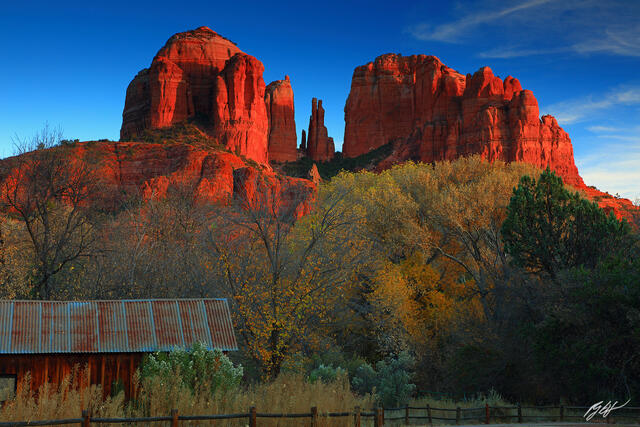 D348 Cathedral Mountain, Oak Canyon, Sedona, Arizona print