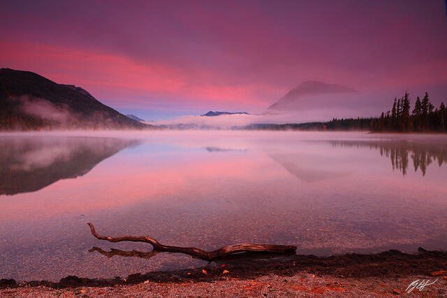 M248 Sunrise Reflections in Lake Wenatchee, Washington  print