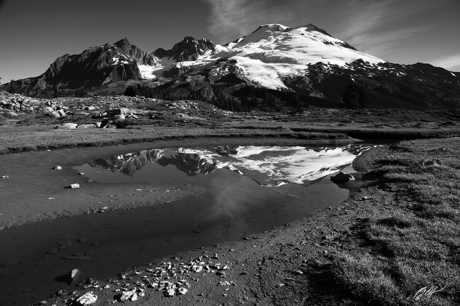 Mt Baker from Park Butte in the Mt Baker National Recreation Area in Washington