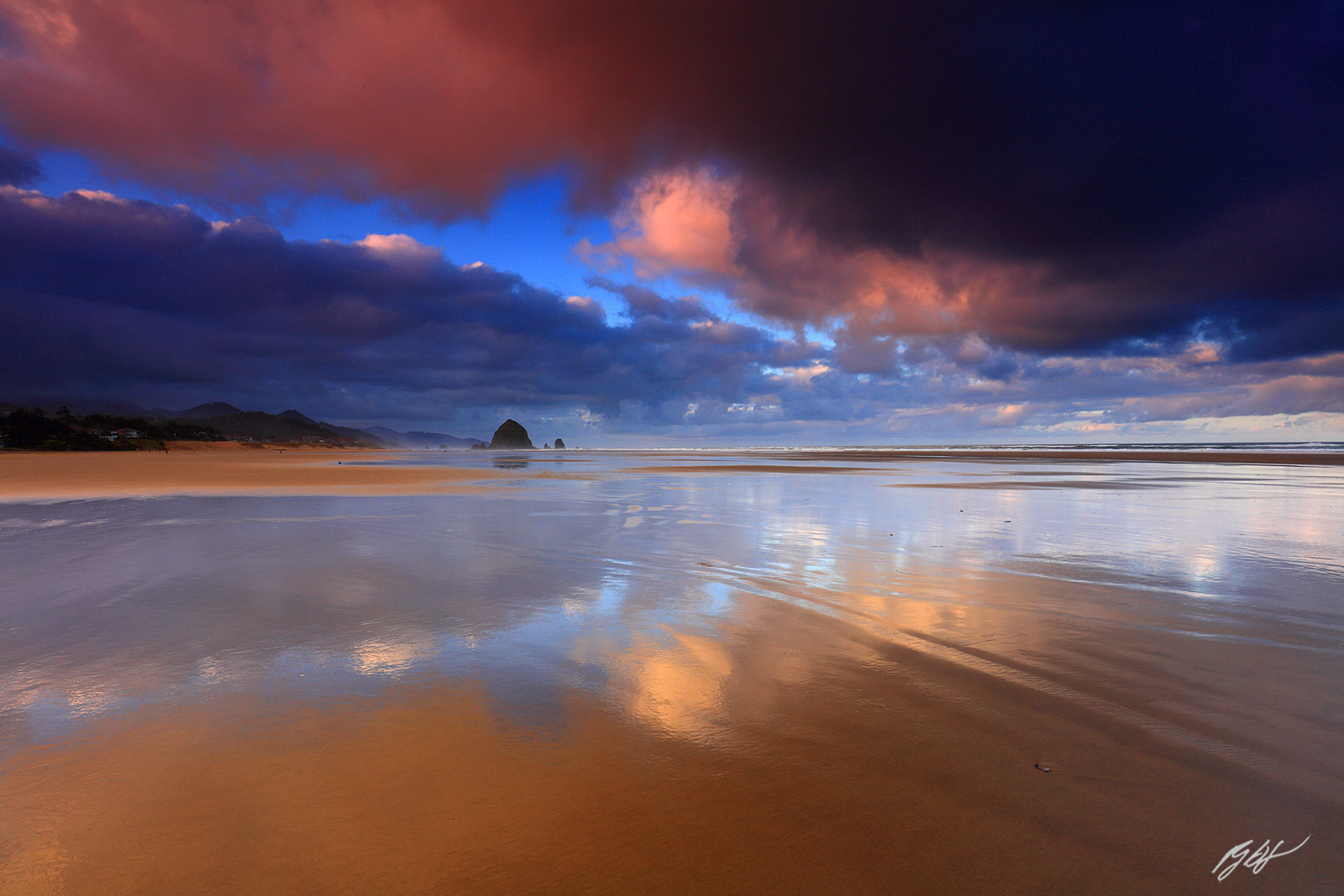 Sunrise Reflections, Cannon Beach, Oregon