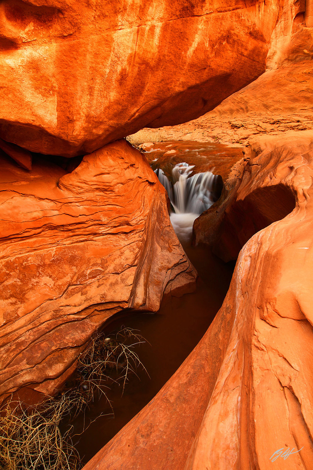Waterfall in Coyote Gulch in the Grand Staircase-Escalante National Monument in Utah