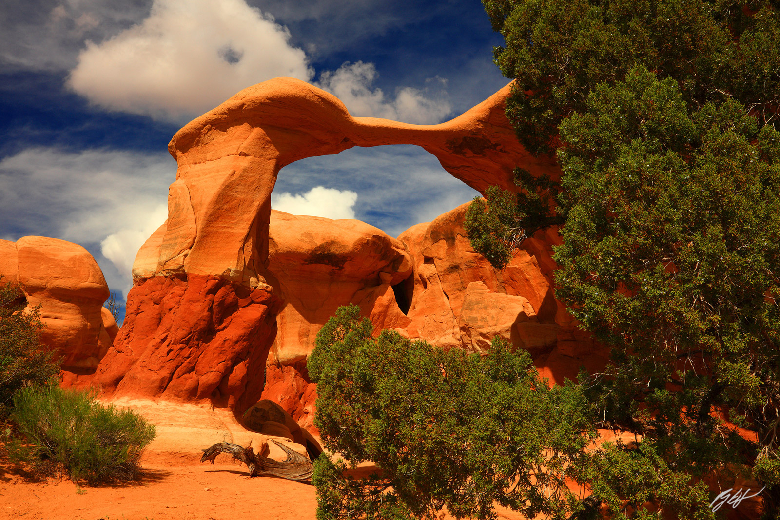 Metate Arch in Devils Garden in the Grand Staircase-Escalante National Monument in Utah