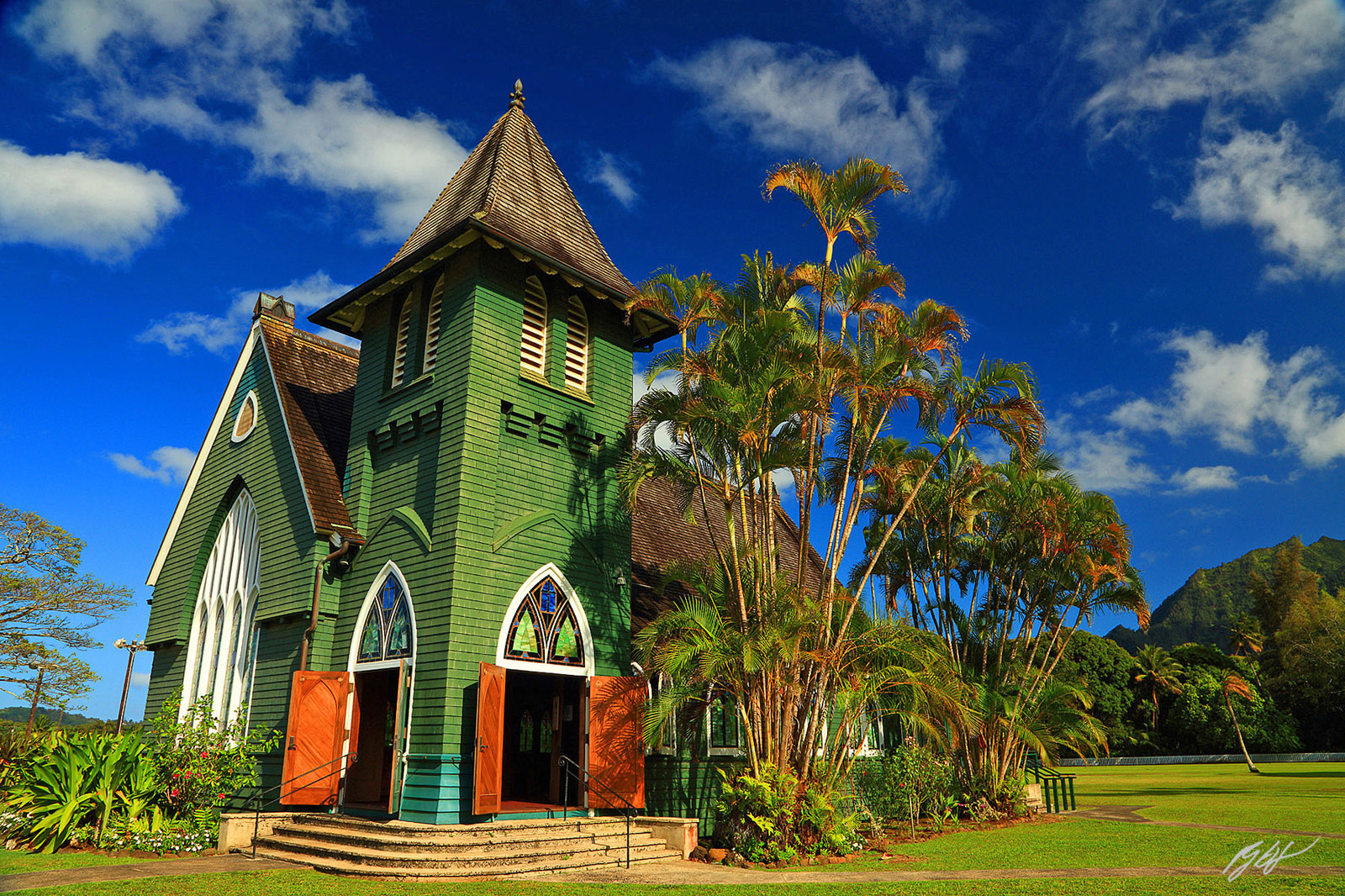 The Waiʻoli Huiʻia Church in Hanalei Kauai, Hawaii